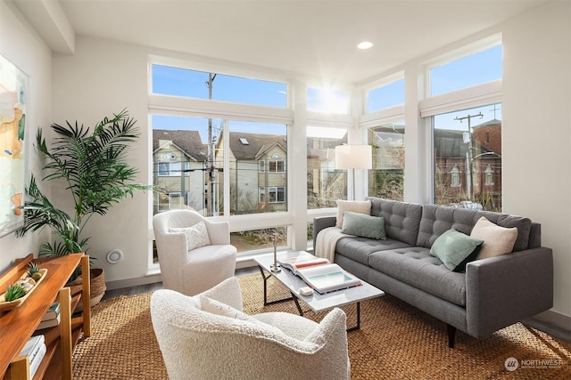 view of sunroom / solarium