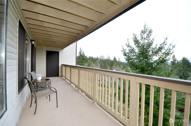 view of balcony