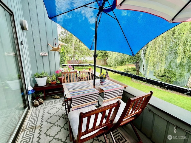 view of balcony