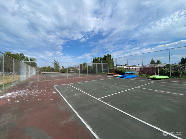 view of sport court