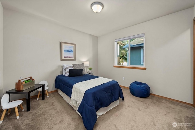 bedroom with carpet flooring