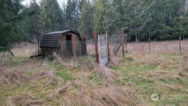 view of outdoor structure