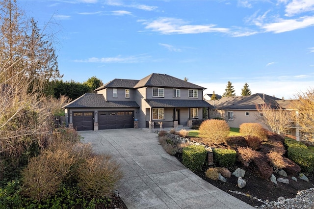 view of front of house featuring a garage