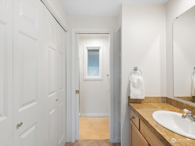 bathroom with vanity