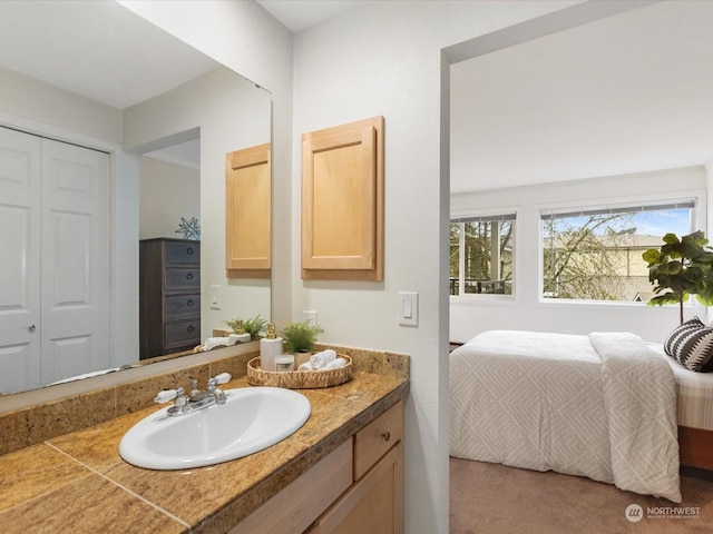 bathroom with vanity