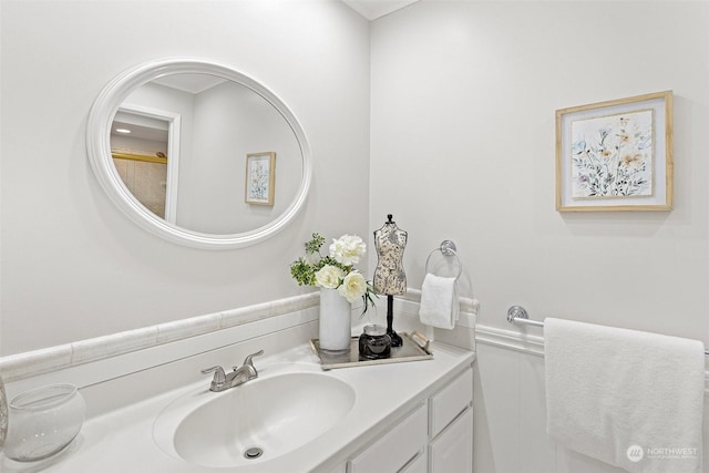 bathroom featuring vanity