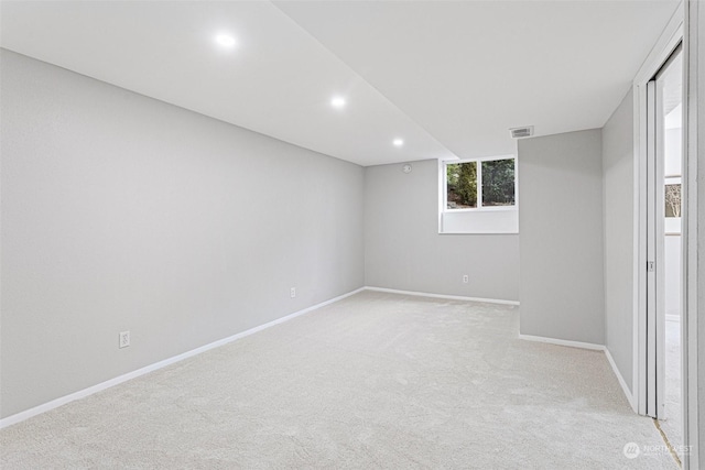 view of carpeted empty room