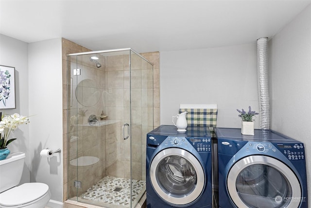 laundry area with washer and clothes dryer