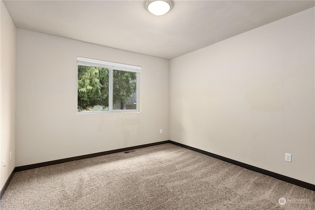 view of carpeted empty room