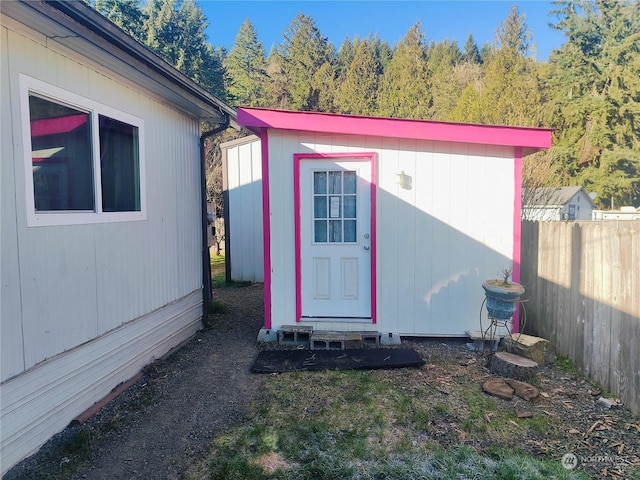 view of outbuilding