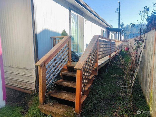 view of wooden terrace