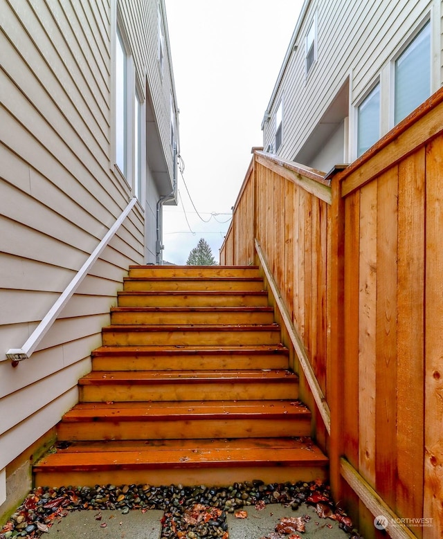 view of stairs