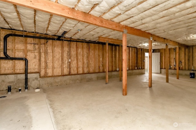 view of basement