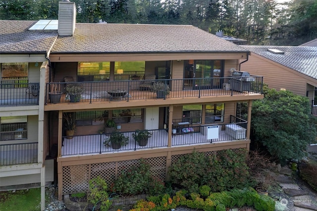 view of rear view of house