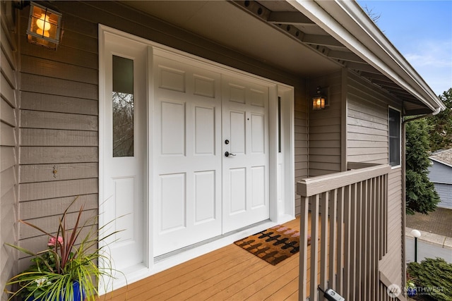 view of entrance to property