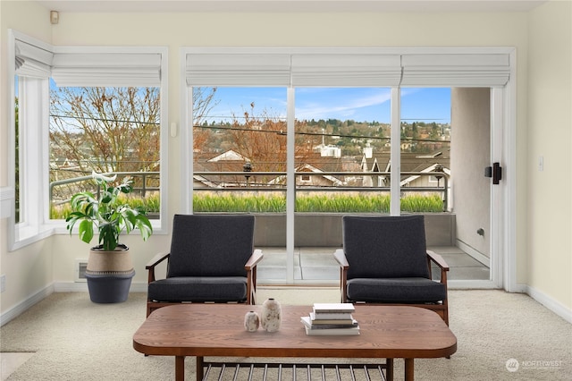 view of sunroom