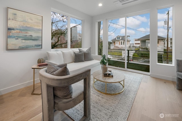 interior space with a wealth of natural light