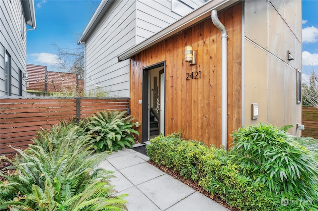 view of entrance to property