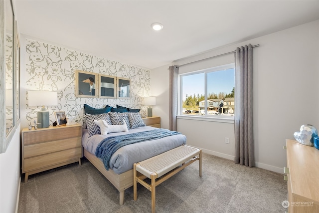 bedroom featuring carpet floors