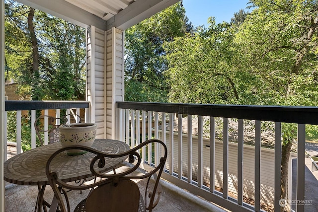 view of balcony