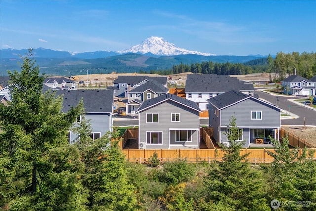 17920 139th Pl E, Puyallup, WA 98374 - aerial view of residential area with mountains