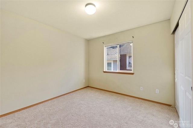 view of carpeted empty room