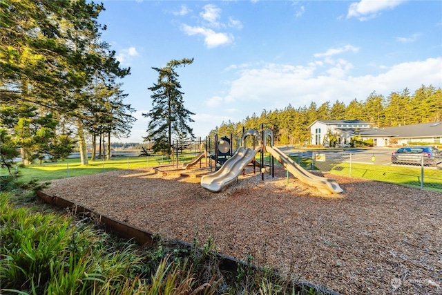 view of jungle gym