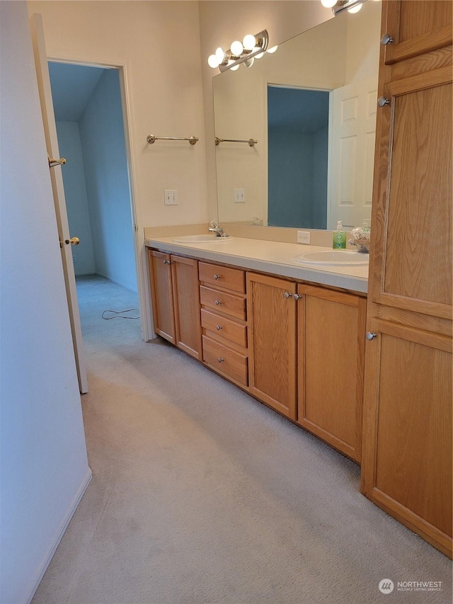 bathroom with vanity