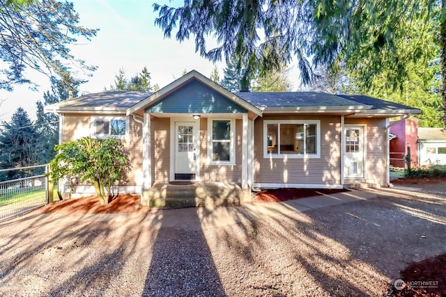 view of front of home