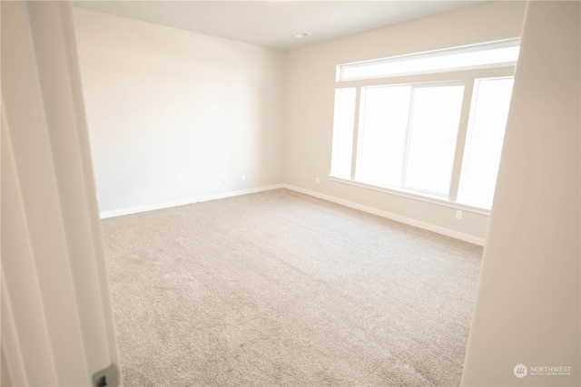 view of carpeted empty room