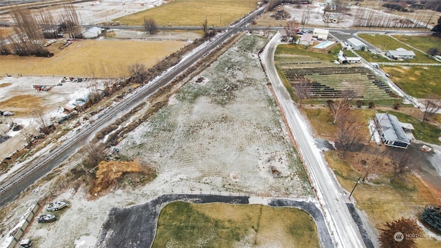 aerial view with a rural view