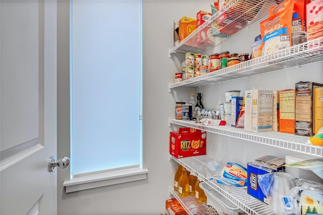 view of pantry