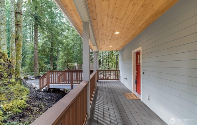 7339 Moon Valley Rd SE, North Bend, WA 98045 - view of wooden terrace