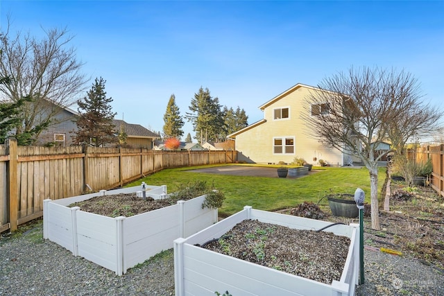 view of yard with a patio area