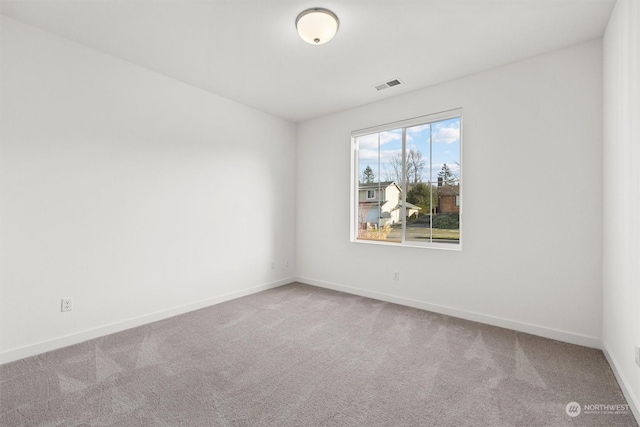 view of carpeted empty room