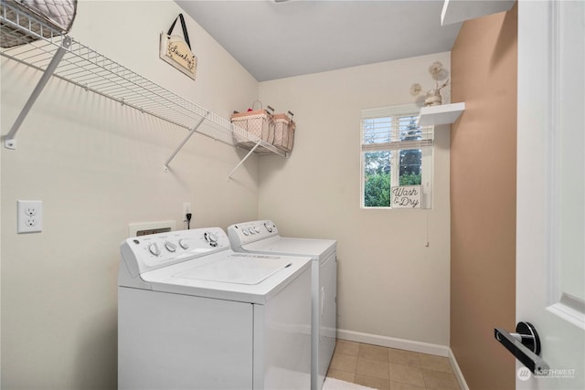 laundry room featuring washer and dryer