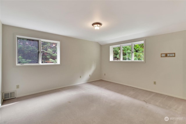 view of carpeted empty room