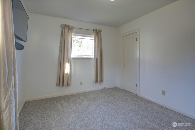 view of carpeted empty room