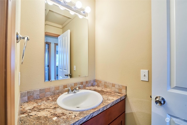 bathroom featuring vanity