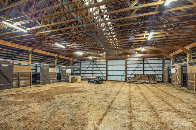 view of horse barn