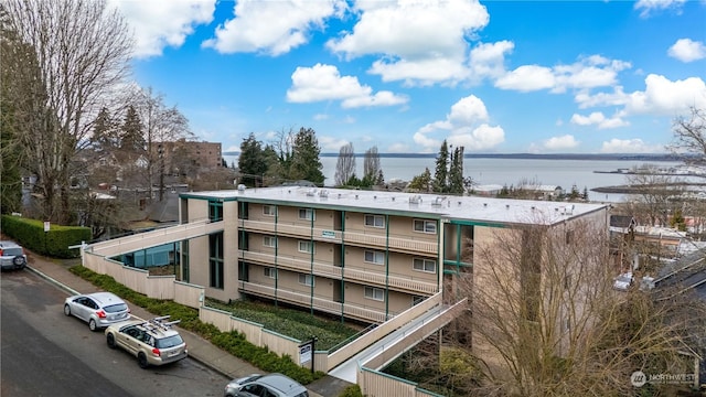 view of property featuring a water view