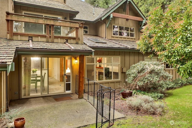 back of house featuring a patio area