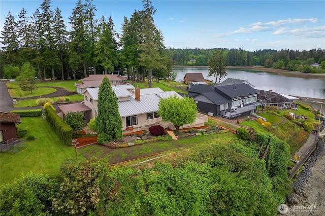4030 Kamilche Point Rd, Shelton, WA 98584 - view from above of property with a nearby body of water and a forest