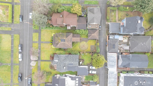 drone / aerial view featuring a residential view