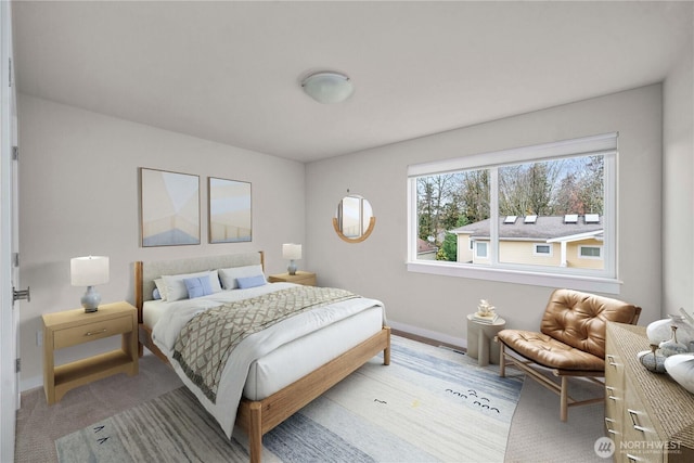 bedroom with baseboards