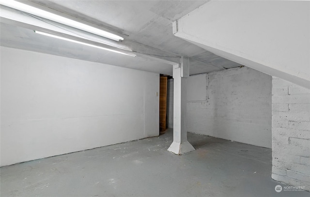 view of basement