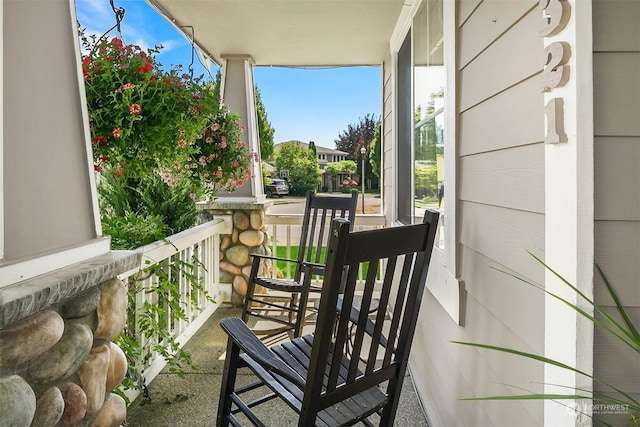 view of balcony