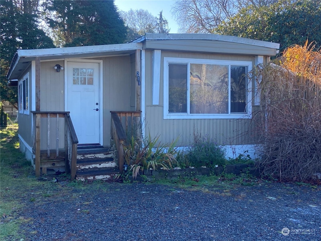 view of front of home