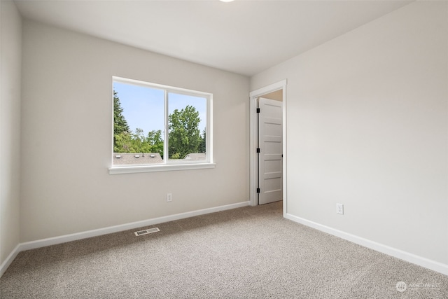 view of carpeted empty room