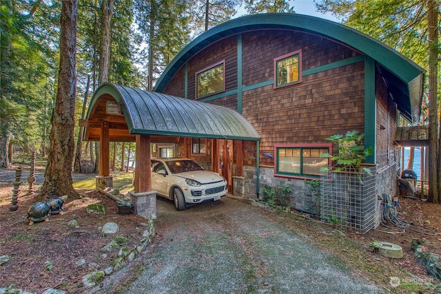 view of side of property